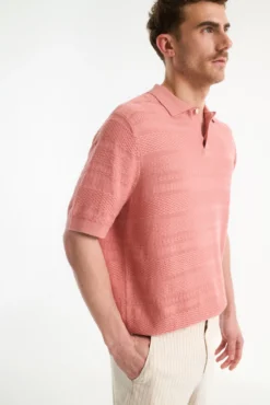 Polo de punto estructura de manga corta