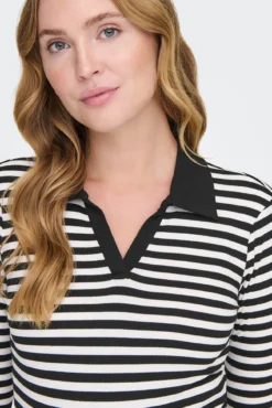 Polo de rayas maternity