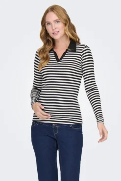 Polo de rayas maternity