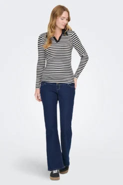 Polo de rayas maternity