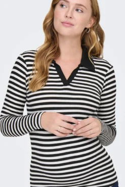 Polo de rayas maternity