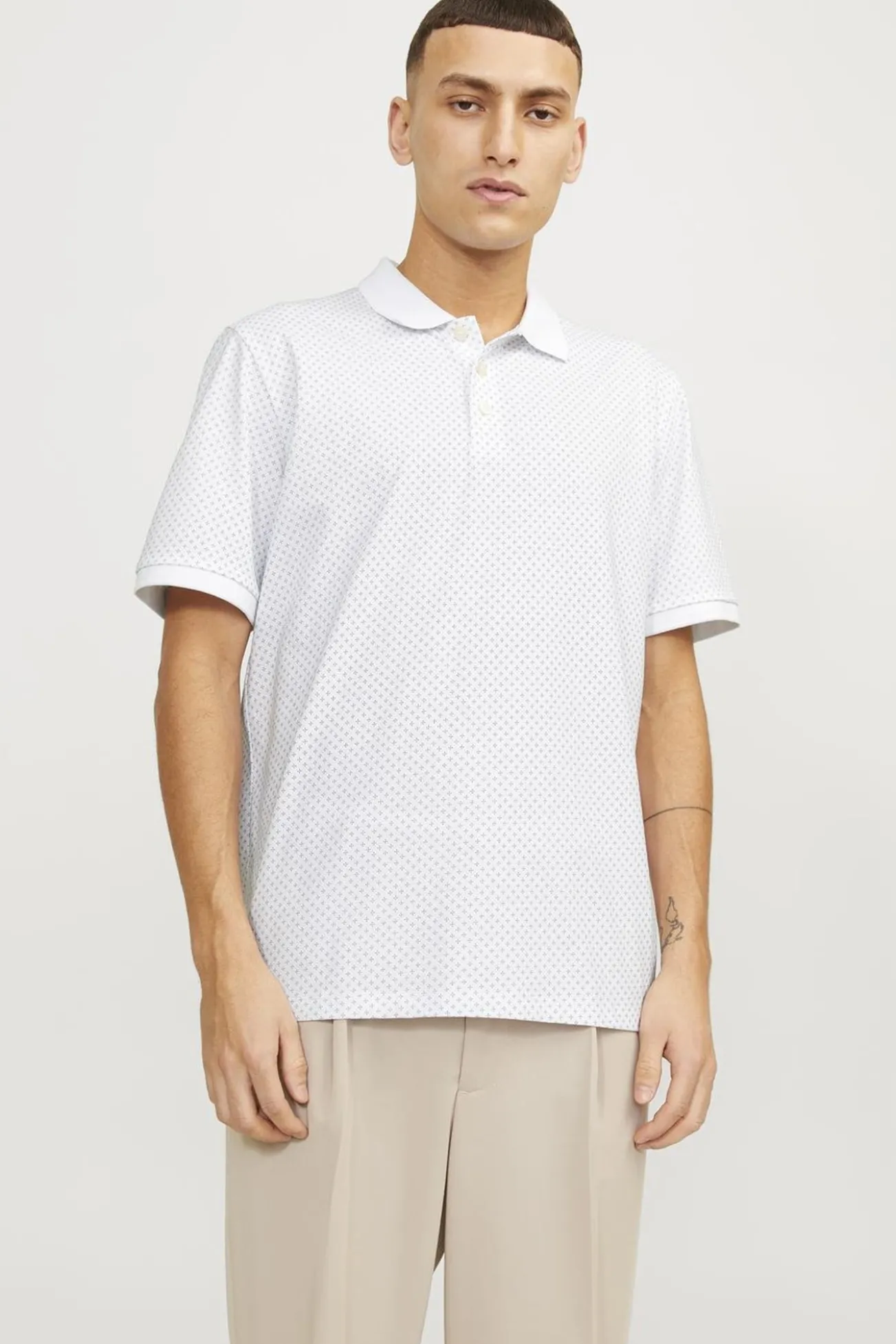 Polo estándar fit estampado