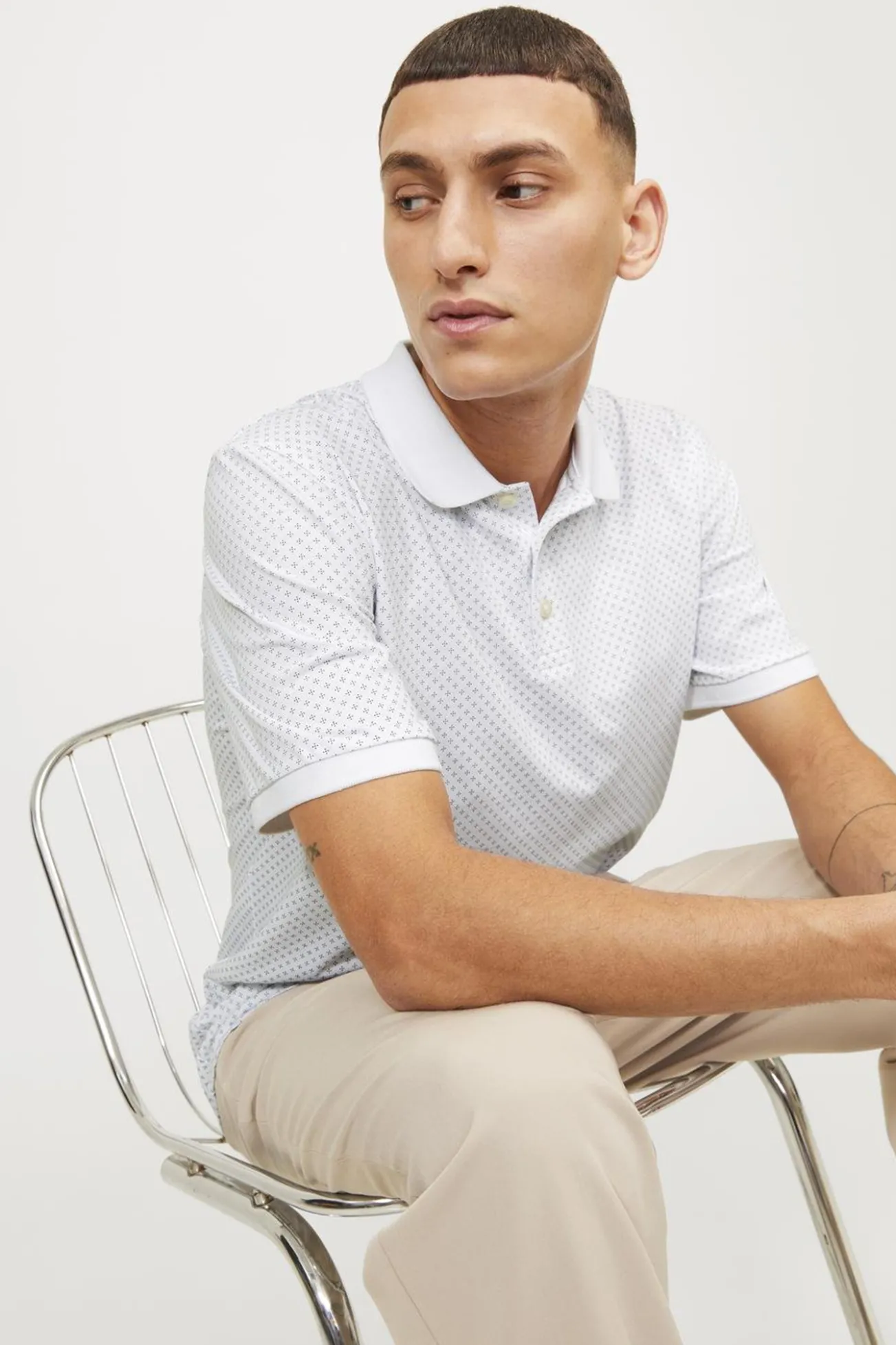 Polo estándar fit estampado