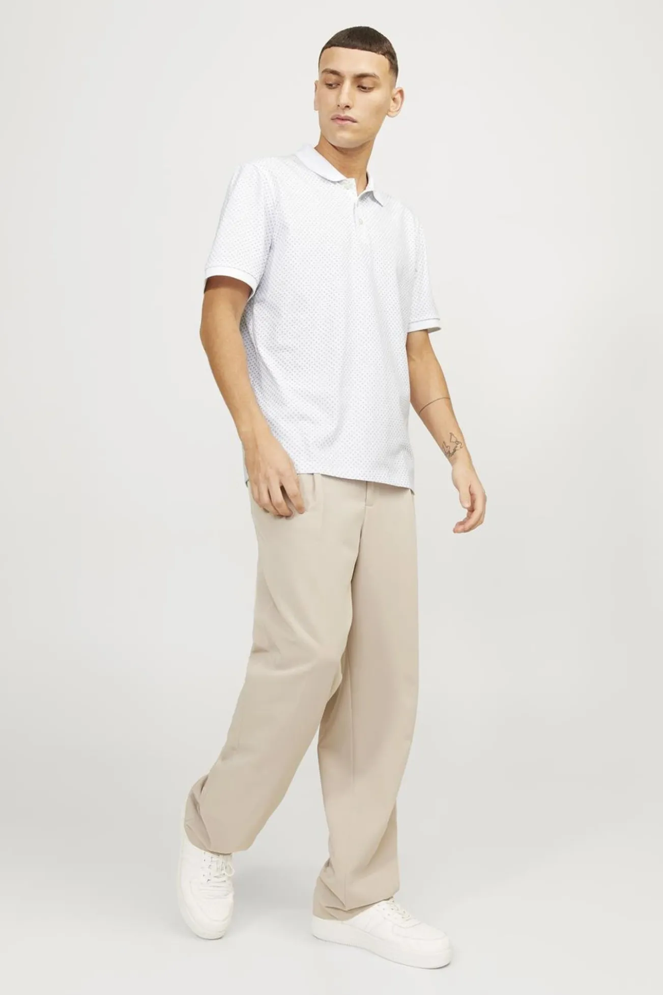 Polo estándar fit estampado