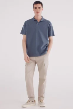 Polo estructura waffle regular fit