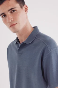 Polo estructura waffle regular fit