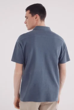 Polo estructura waffle regular fit
