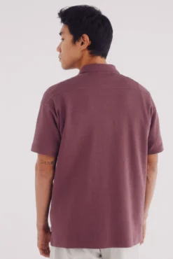 Polo estructura waffle regular fit