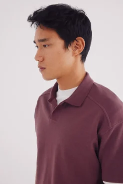 Polo estructura waffle regular fit