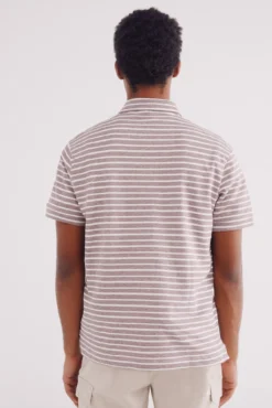 Polo jersey microraya estructura regular fit