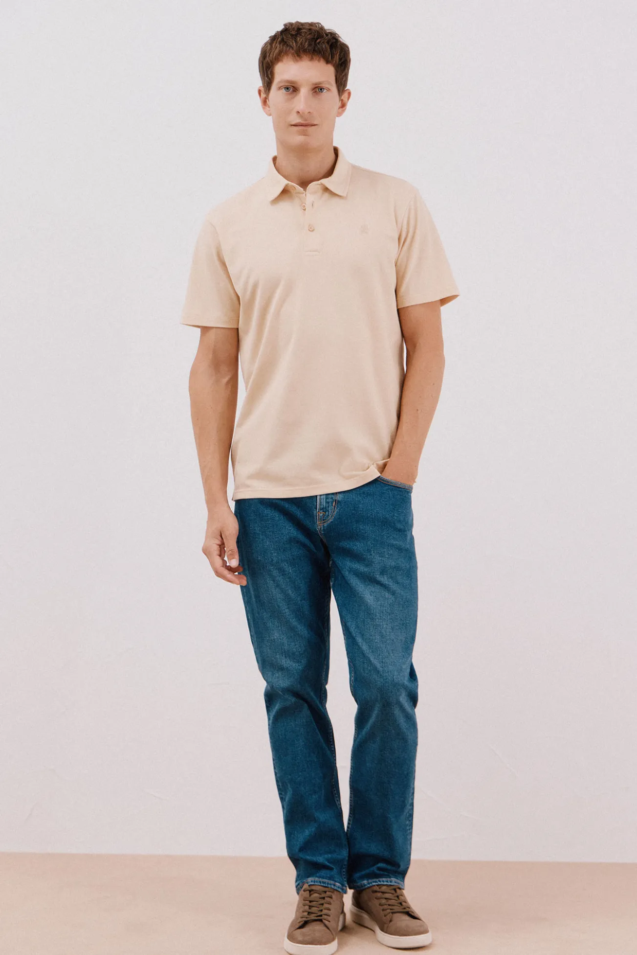 Polo liso piqué