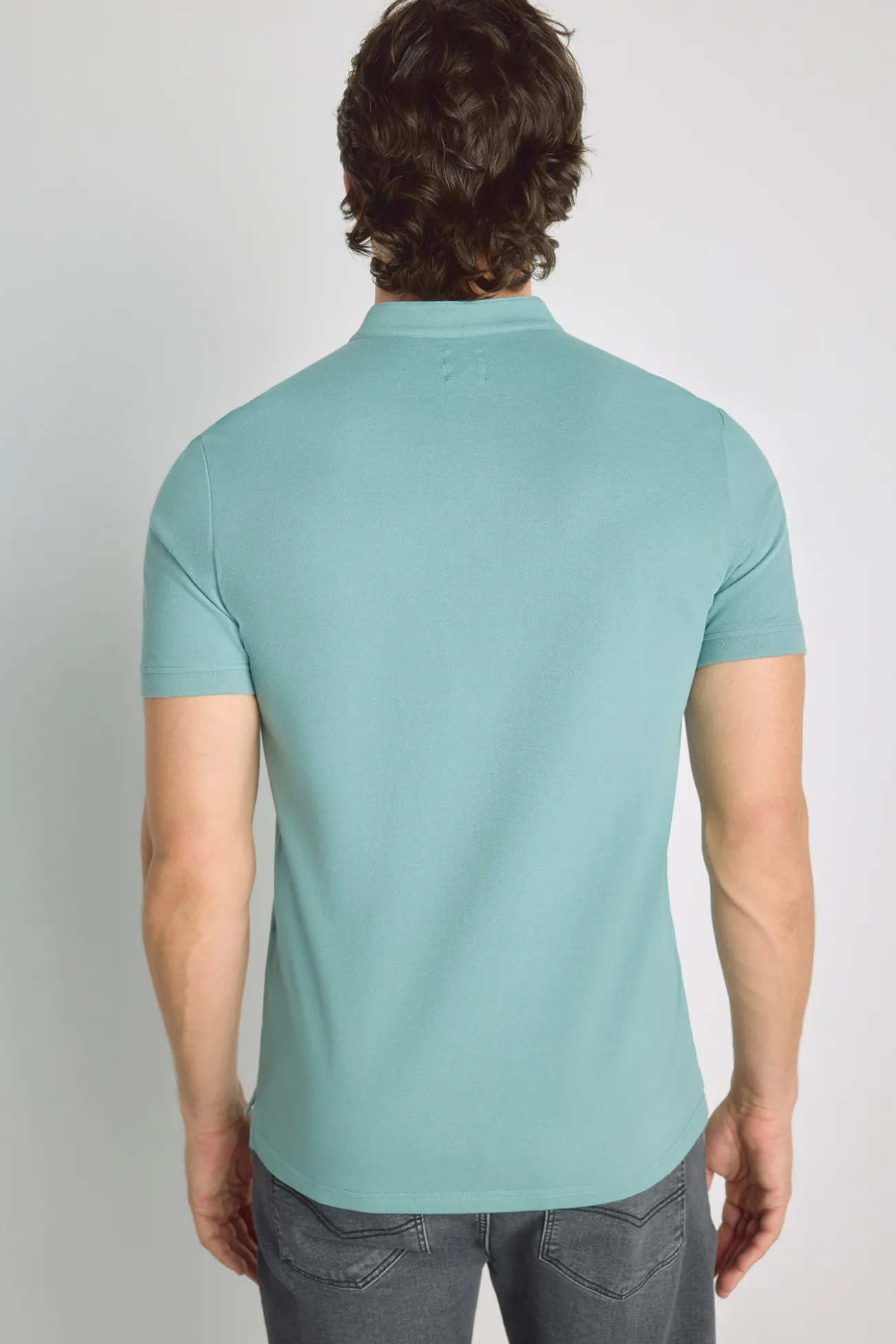 Polo manga corta cuello mao
