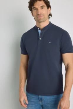 Polo manga corta cuello mao