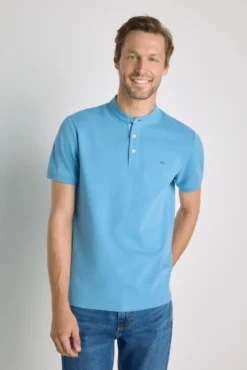 Polo manga corta cuello mao