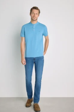 Polo manga corta cuello mao
