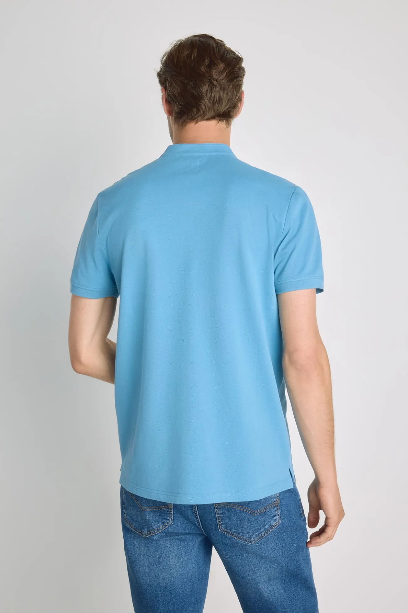 Polo manga corta cuello mao