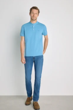 Polo manga corta cuello mao