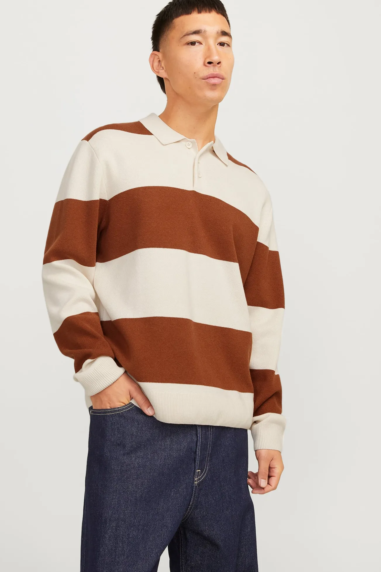 Polo mangas largas punto