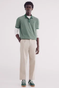 Polo oxford cuello contraste regular fit
