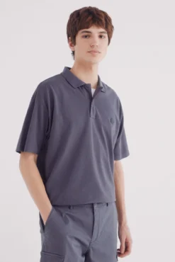 Polo piqué boxy fit