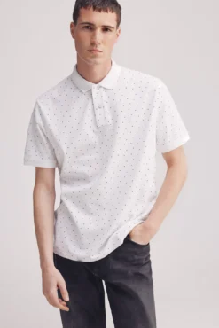 Polo piqué estampado all over regular fit