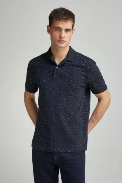 Polo piqué estampado all over regular fit