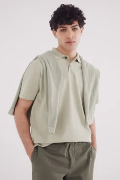 Polo piqué fantasía color regular fit
