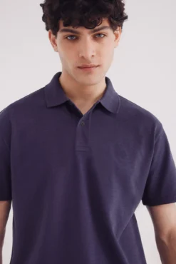Polo piqué fantasía color regular fit