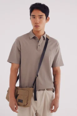 Polo piqué look vestido slim fit