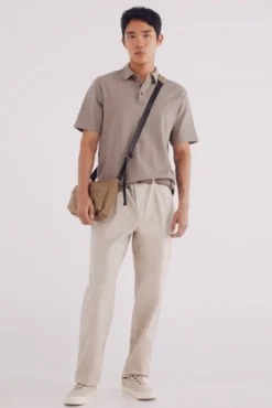 Polo piqué look vestido slim fit