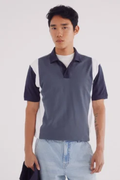 Polo piqué rayas verticales regular fit