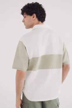 Polo piqué rugby boxy fit
