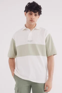 Polo piqué rugby boxy fit