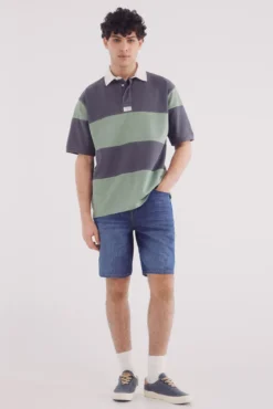 Polo piqué rugby boxy fit
