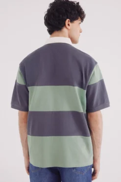 Polo piqué rugby boxy fit