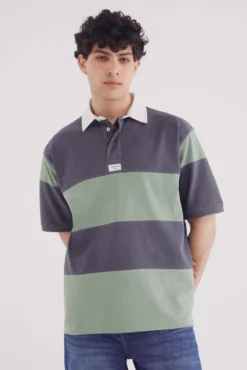 Polo piqué rugby boxy fit