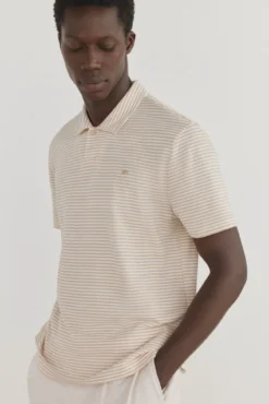 Polo rayas cuello abierto