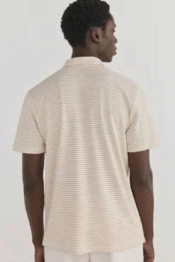 Polo rayas cuello abierto