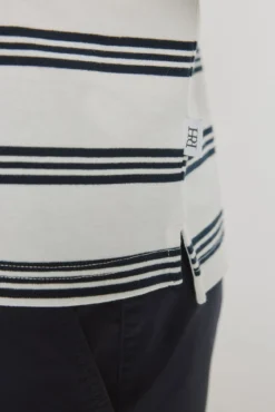 Polo rayas manga corta