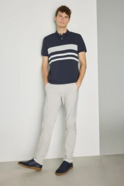 Polo rayas manga corta