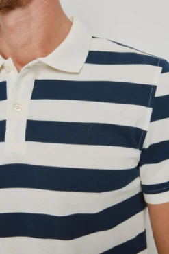 Polo rayas manga corta