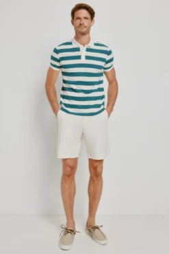 Polo rayas manga corta