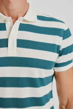 Polo rayas manga corta