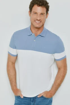 Polo rayas manga corta