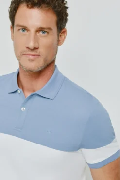Polo rayas manga corta