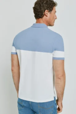 Polo rayas manga corta