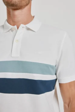Polo rayas manga corta