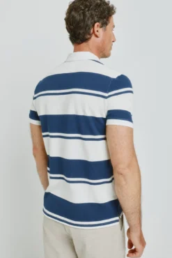 Polo rayas manga corta