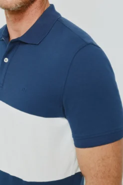 Polo rayas manga corta