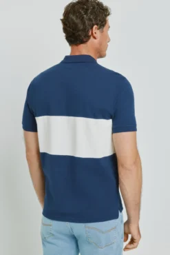 Polo rayas manga corta